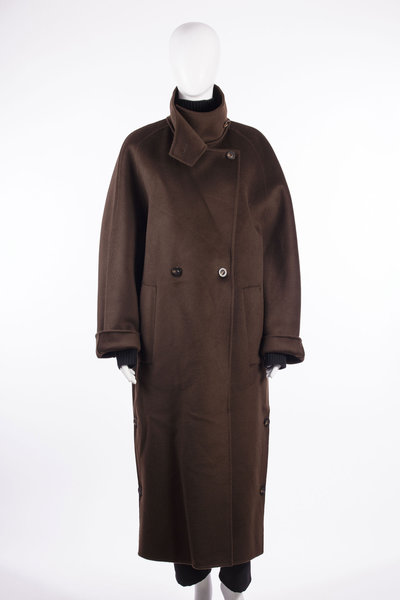 Mantel  2026618BL34 Double Button Coat brown, Lisa Yang