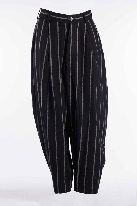 Hose W6 M UM3522 Patina Pants Vento D9 black/grey, Uma Wang