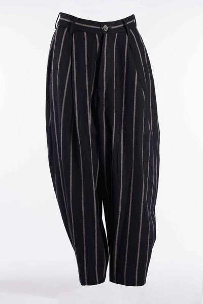 Hose W6 M UM3522 Patina Pants Vento D9 black/grey, Uma Wang