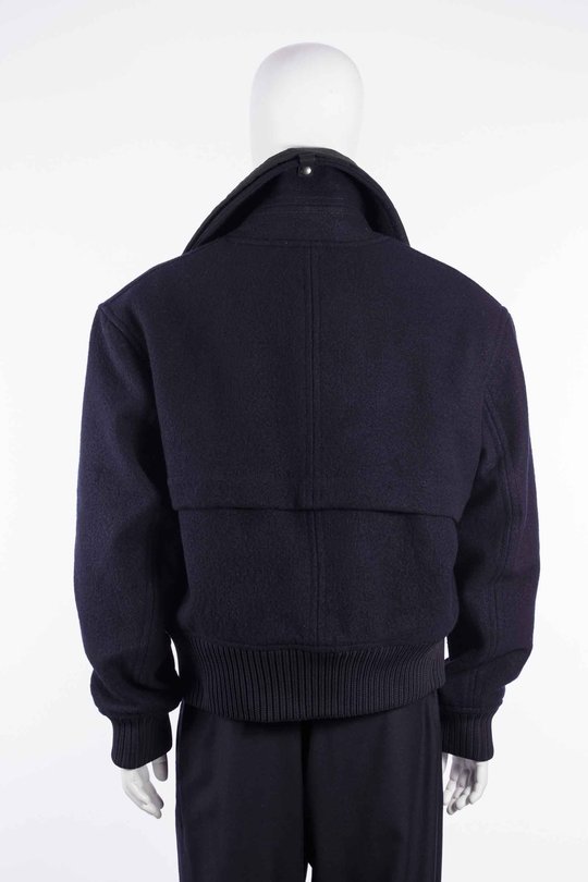 Jacke CGAW26WOJKT125 Washed Wool Flight Jacket navy, Graig Green