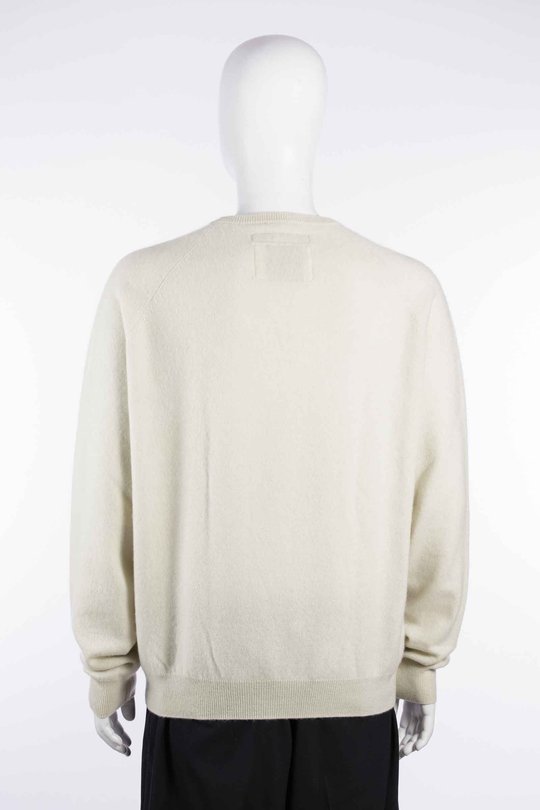 Pullover W26203 bf r neck sweater chalk, Frenckenberger