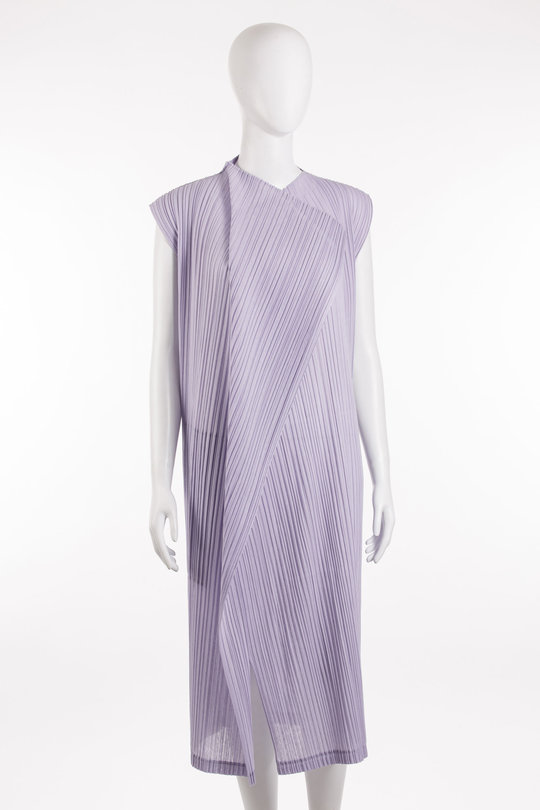 Kleid PP66-JH264 purple, Pleats Please  Issey Miyake