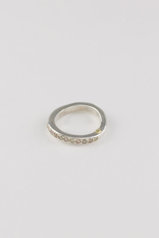 Ring mit cognac Diamanten  white, Rosa Maria Jewellery
