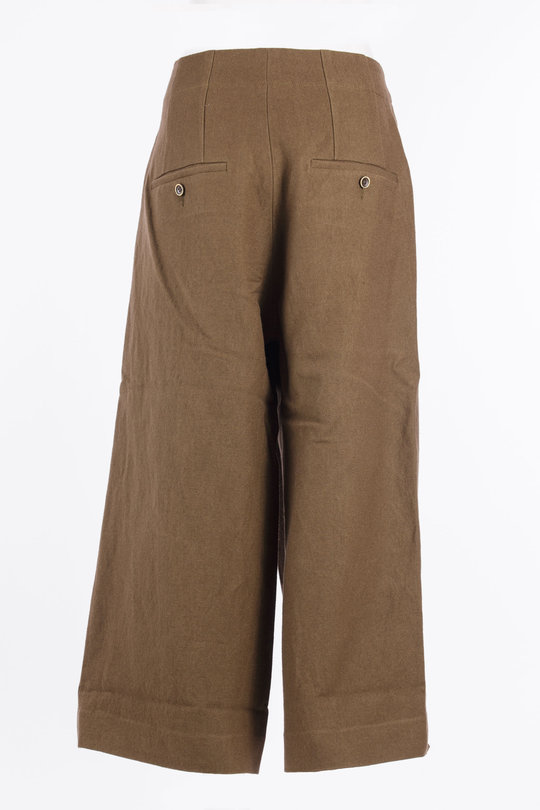 Hose UW3001 Ponte Pant Rovo brown, Uma Wang