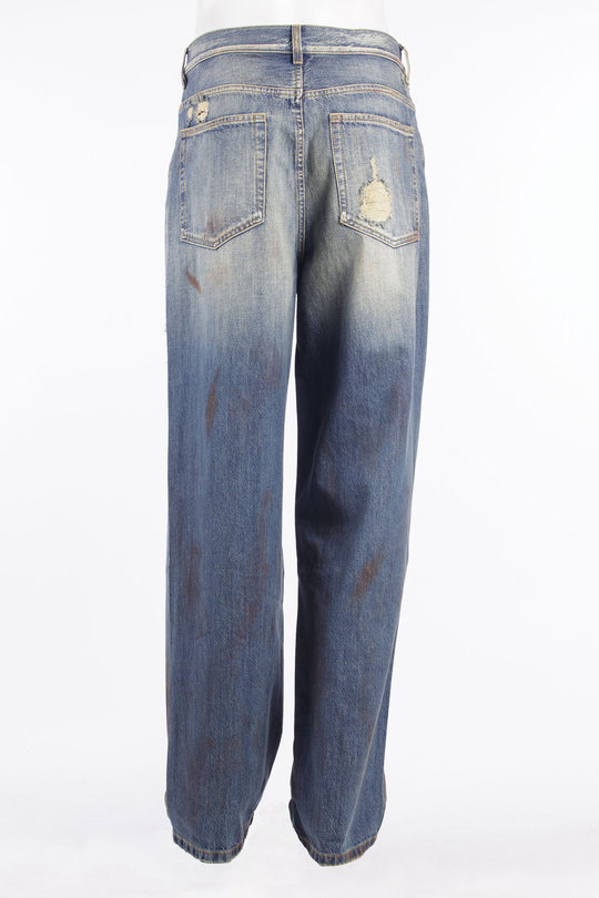 Jeans Evan 5-Pockets Straight Le Loose Trousers light blue, Ann Demeulemeester