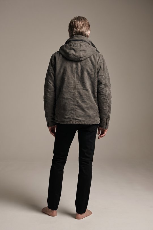Jacke A-25 T-512 85 DARK GREY AVIATOR-STYLE ZIP JACKET grey, Poeme Bohemien