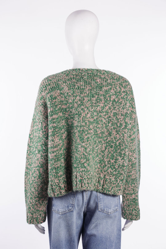 Pullover 16688 84670 green/pink, ODEEH