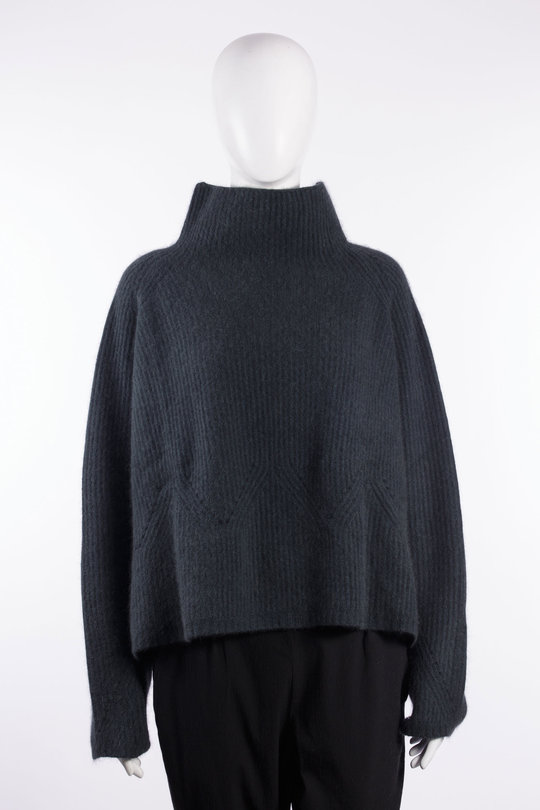 Pullover 226 133 07 04 petrol, RUNDHOLZ