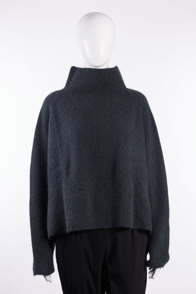 Pullover 226 133 07 04 petrol, RUNDHOLZ
