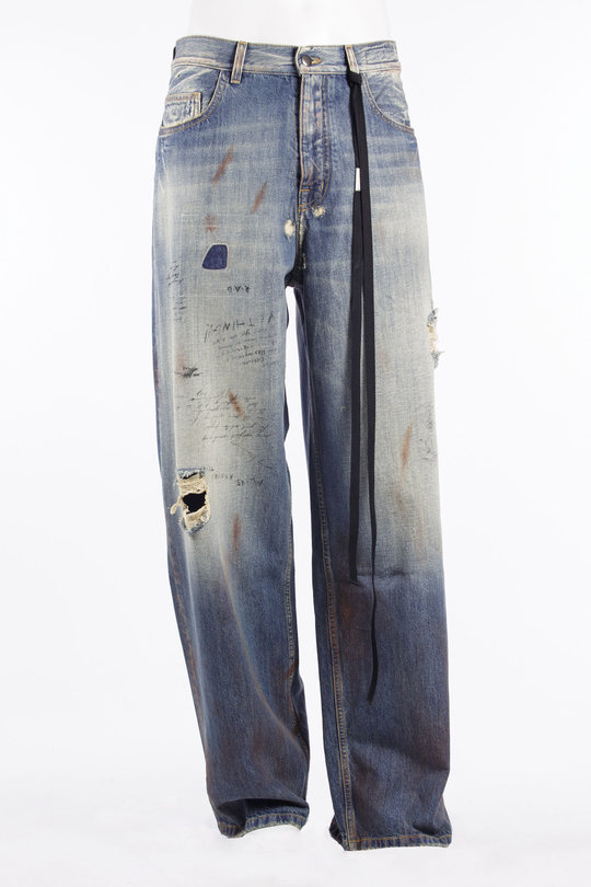 Jeans Evan 5-Pockets Straight Le Loose Trousers light blue, Ann Demeulemeester