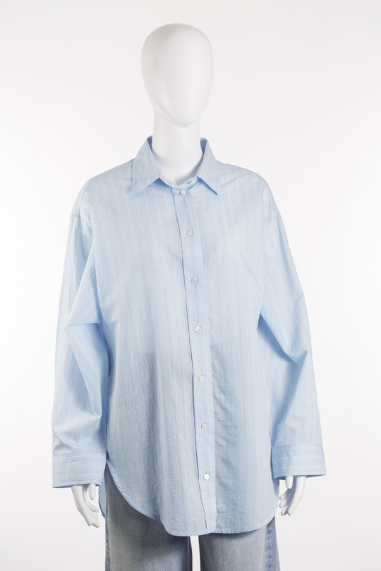 Bluse Sona Shirt A7450-1945 stripe powder blue, Agolde