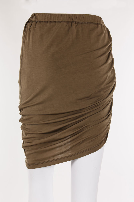 Rock P01HW301 Wind Mini Skirt brown, Helmut Lang