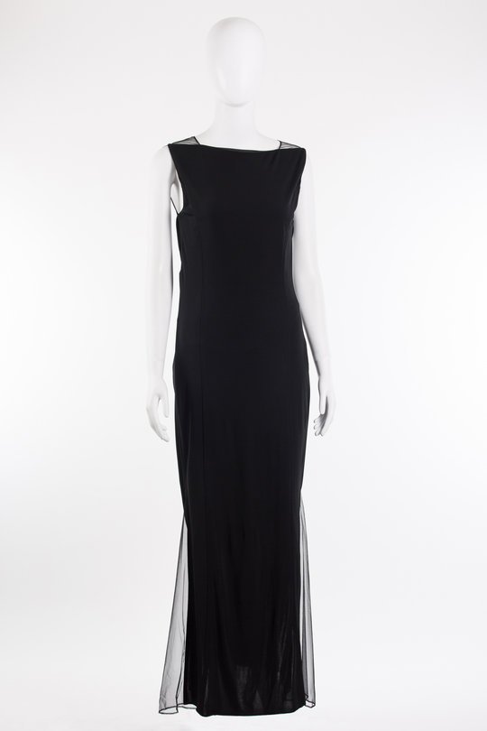 Kleid Sheer Insert N09HW607 black, Helmut Lang