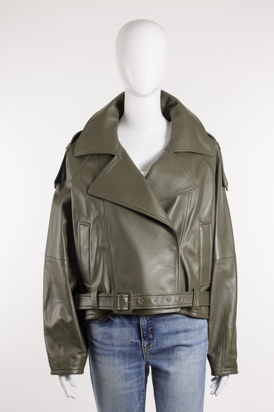Lederjacke AX035 YURIA green, Iro
