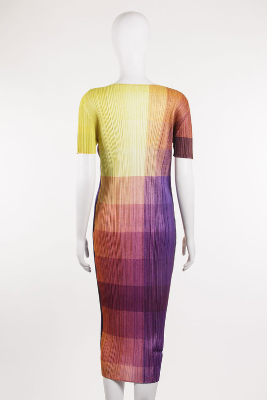 Kleid PP56-JH696 pastel orange, Pleats Please  Issey Miyake