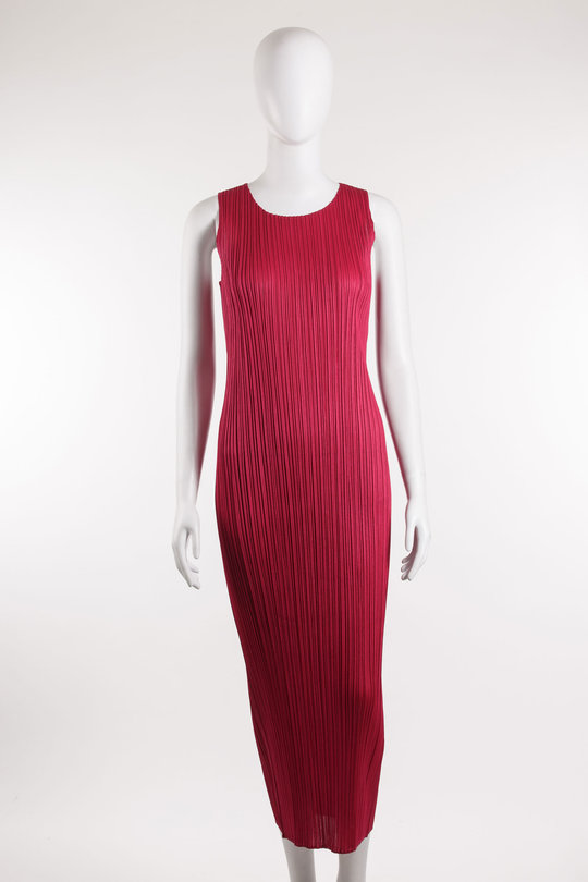 Kleid PP57-JH410 raspberry, Pleats Please  Issey Miyake