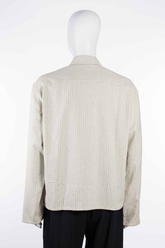 Hemd 262_MSH073_PNSTCHK L/S CROPPED SCHOOL SHIRT offwhite, SONG FOR THE MUTE