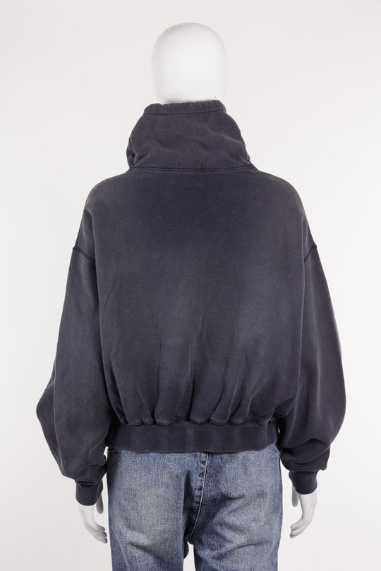 Hoodie Funnel Neck Cropped Popover R13WK255 navy, R 13