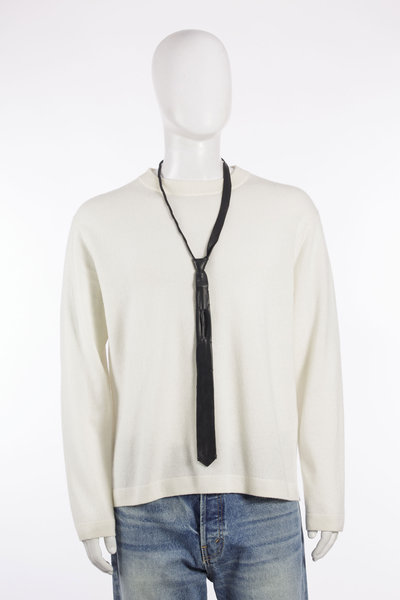 Krawatte W26-7-35 LR Tie black, Layer-0