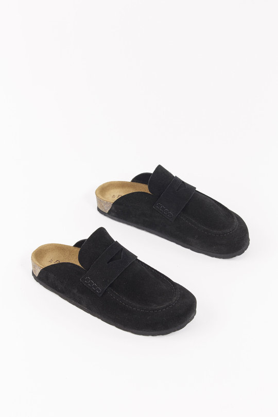 Schuhe Art. BI418 Camoscio Nero black, Post & Co