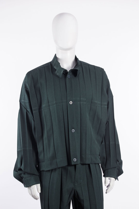 Jacke HP68-FC166 green, Homme Plissé Issey Miyake