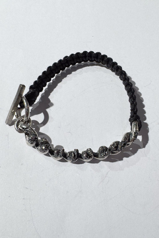 Armband TBR544 Rotten chain stone bracelet black/silber, Tobias Wistisen