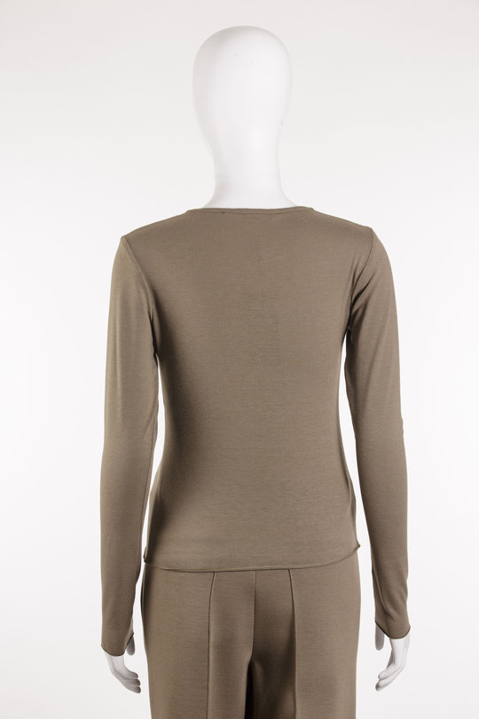 Pullover Single Jersey Longsleeve 19-1031342 taupe, Uli Schneider