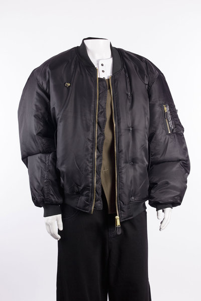 Jacke Customized Bomber Jacket + Lapel Insert black, Marina Yee