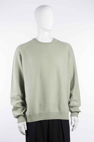 Pullover W26203 bf r neck sweater sage, Frenckenberger