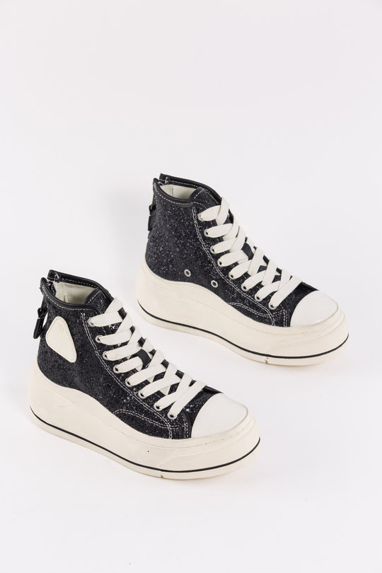 Sneaker Kurt High Top R13 S5029 black sparkle, R 13