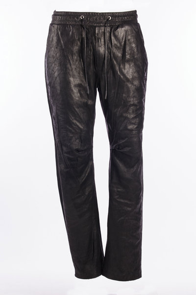 Lederhose GU27F24010VBRUSH black, Giorgio Brato