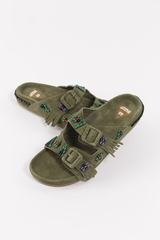 Sandalen Sambla Shoes khaki, Baziszt