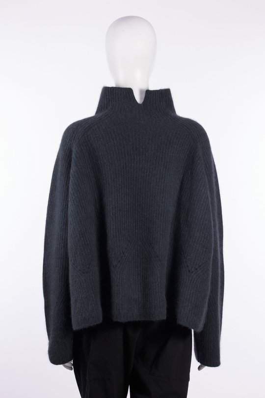 Pullover 226 133 07 04 petrol, RUNDHOLZ