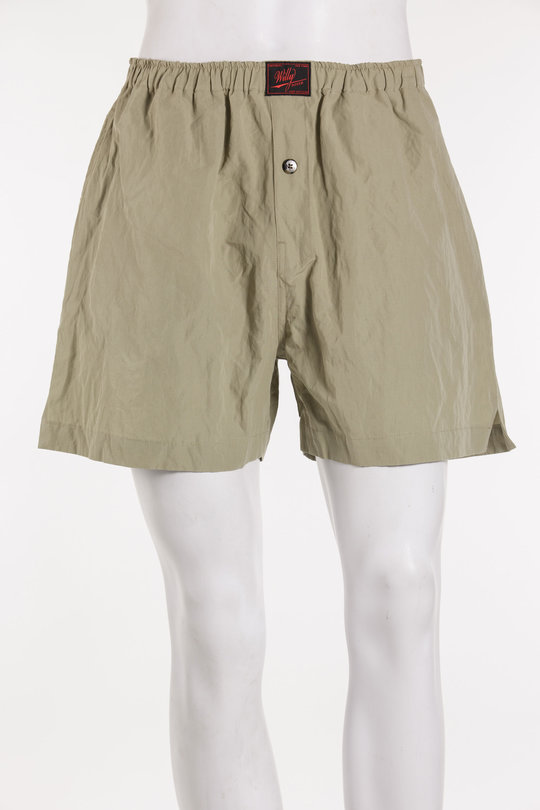 Shorts Willy Woven Boxer stucco olive, Willy Chavarria