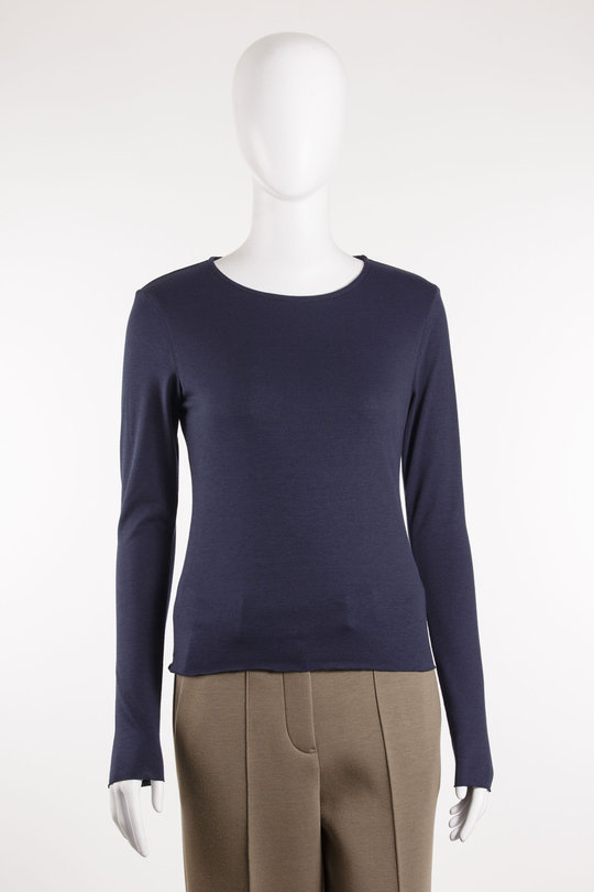 Pullover Single Jersey Longsleeve 19-1031342 nightshade, Uli Schneider