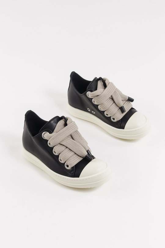 Sneaker RP01F6883 LCOW2 Jumbolace Low Sneaks black/milk/milk, Rick Owens