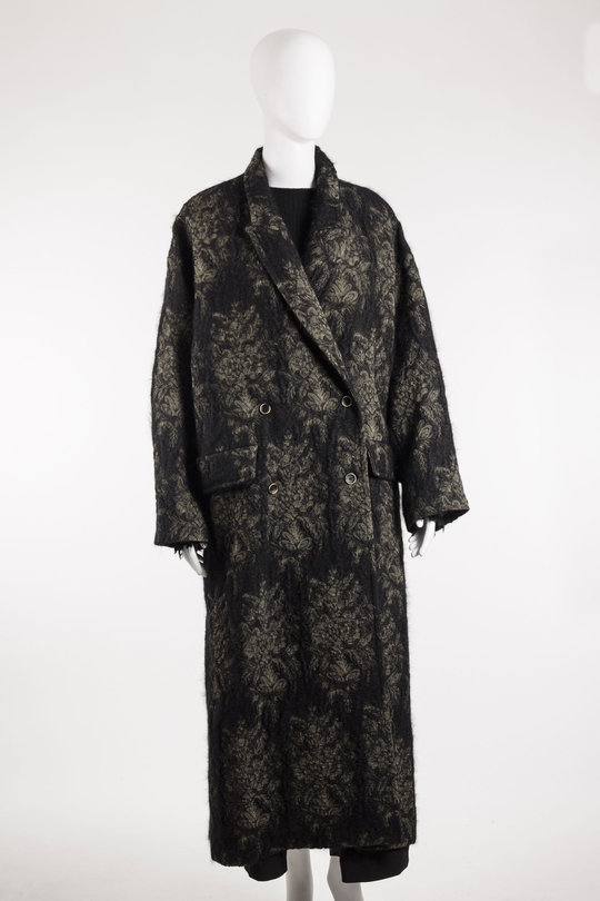 Mantel W5 W UW8052 Cicero Coat Trinidad D1 black/tan, Uma Wang