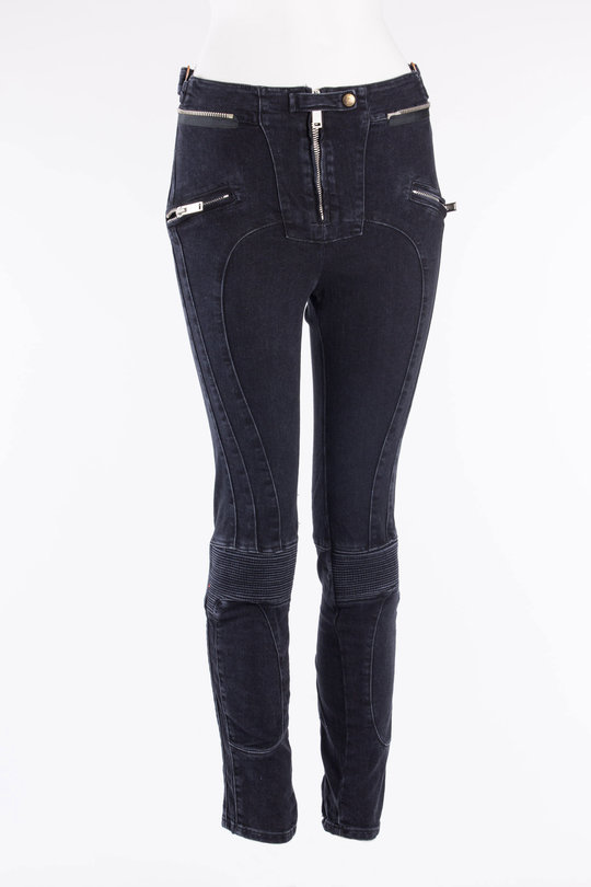 Jeans Biker Schwarz, UNRAVEL PROJECT