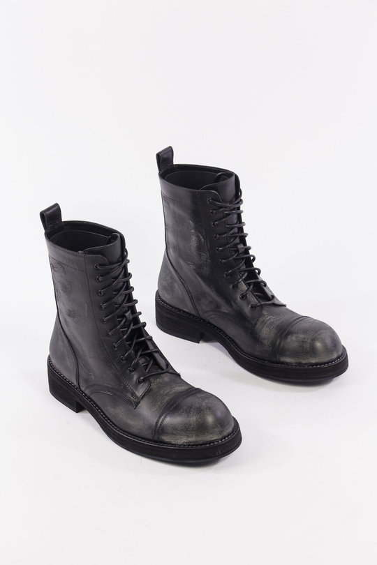 Schuhe Aric Engineer Mid-Height Biker Boots 2602-M-A38-LT211-099 black, Ann Demeulemeester