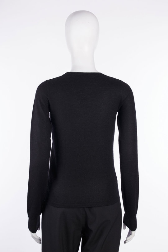 Pullover W26131a ls mini t shirt black, Frenckenberger