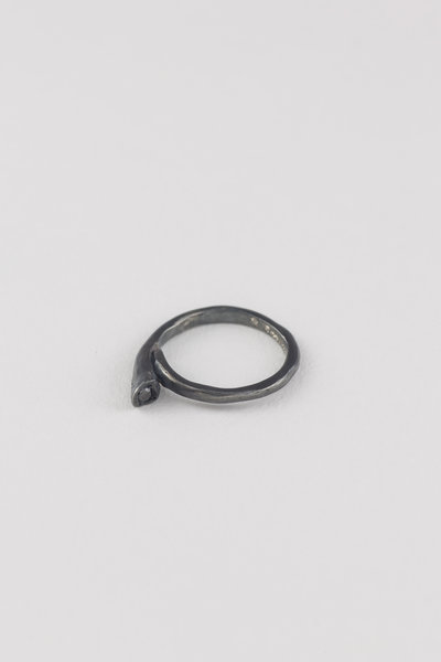 Ring mit Diamantensplittern black, Rosa Maria Jewellery