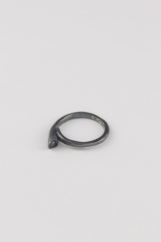 Ring mit Diamantensplittern black, Rosa Maria Jewellery