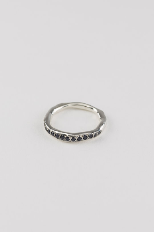 Ring mit schwarzen Diamanten black/ white, Rosa Maria Jewellery