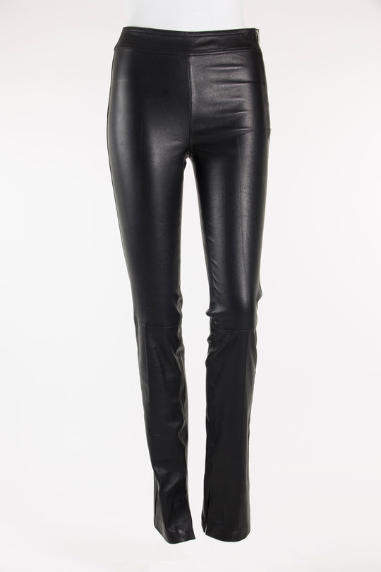 Leather  Slim Pant L01WH202 black, Helmut Lang
