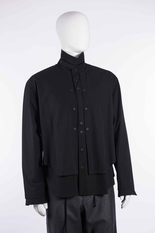 Hemd CGAW26WOSHI81 Layered Shirt black, Graig Green