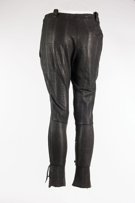 Hose Leder Schwarz