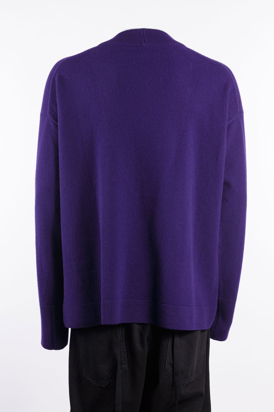 Pullover Double Collar V-Neck Jumper blueberry, Marina Yee