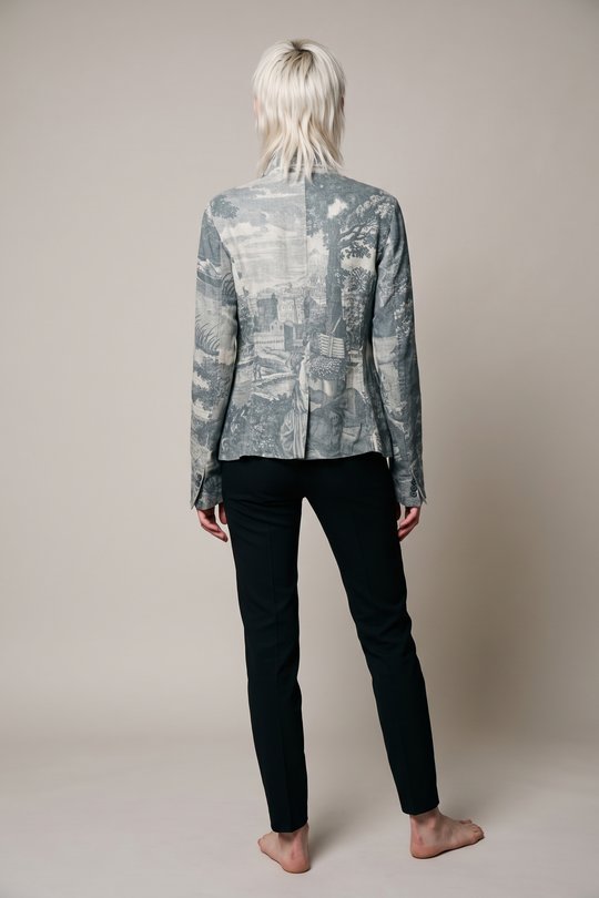 Blazer 126 278 11 02 seaweed print, RUNDHOLZ
