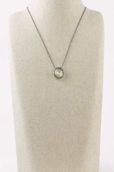 Kette Pe Olympe Quartz cognac diamonds, Rosa Maria Jewellery