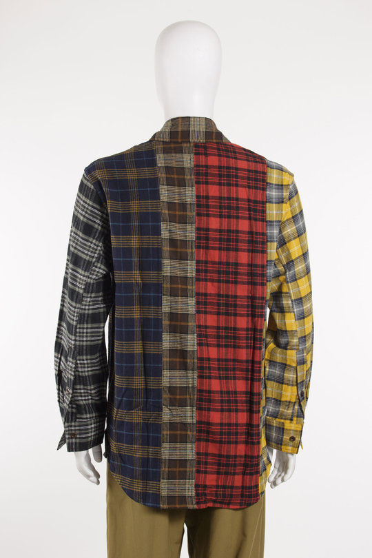 Hemd L/S PLEATED BOX SHIRT 252_MSH068_FLANMLT TARTAN FLANNEL multi, SONG FOR THE MUTE